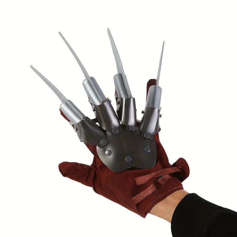 Accesorios Freddy Krueger – Sombrero y Guante con Cuchillas para Halloween miniatura 2