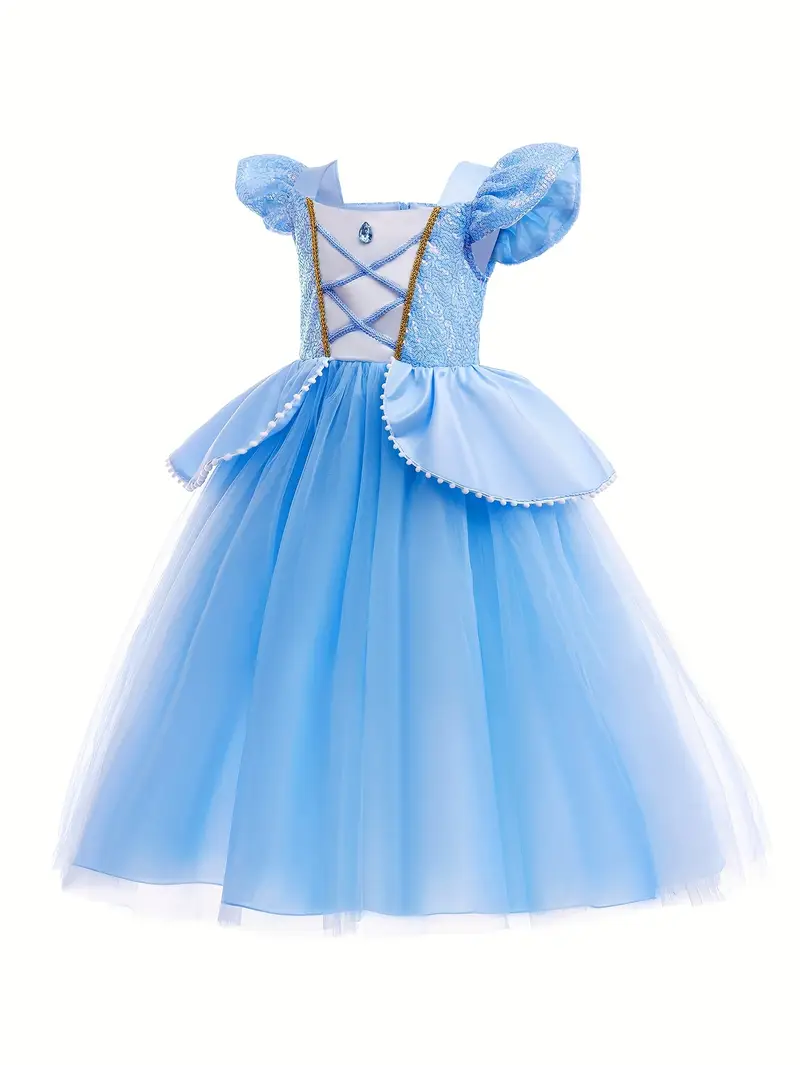 Disfraz de Princesa Cenicienta Azul para Niñas miniatura 2