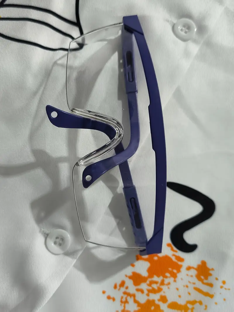 Disfraz de Científico Loco para Hombre – Bata con Diseños de Laboratorio y Peluca Blanca miniatura 3