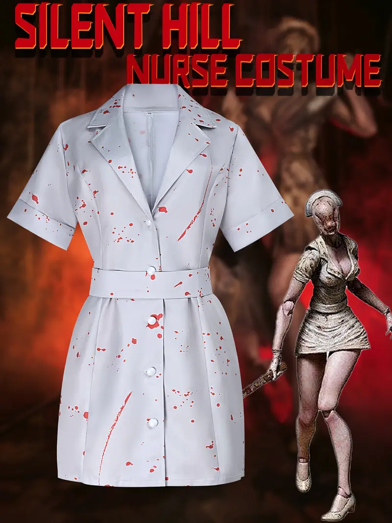 Disfraz Enfermera Sangrienta Silent Hill – Halloween y Cosplay de Terror miniatura 3