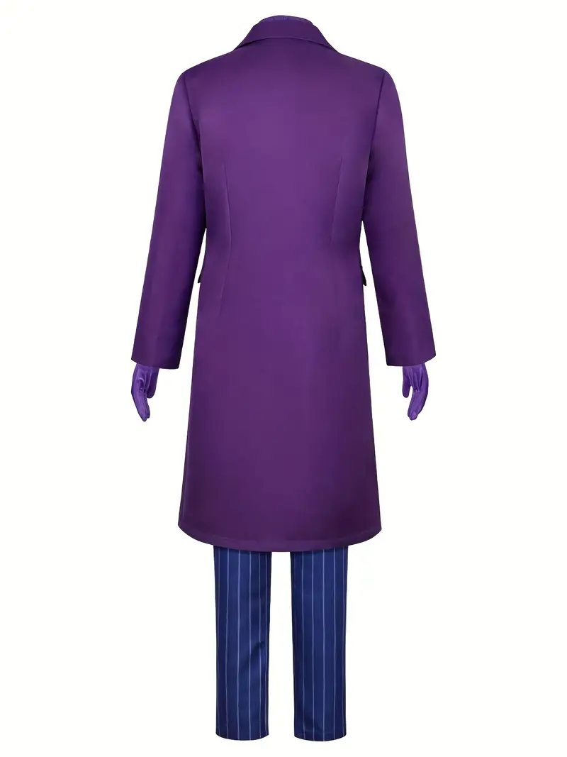 Disfraz del Joker para Hombre – Traje Completo de 6 Piezas 💜 | La Cueva del Terror miniatura 2