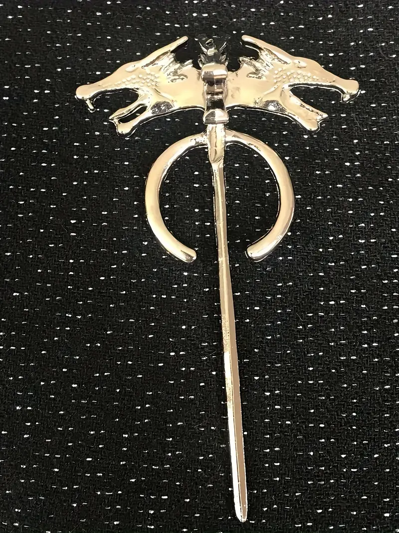 Disfraz de Daenerys Targaryen – Juego de Tronos | Vestido Real con Broche de Dragón miniatura 3