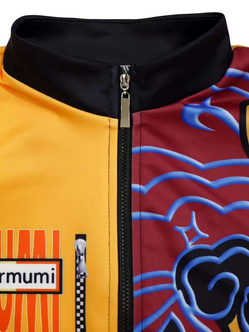 Disfraz K-Pop Demon Hunter Rumi para Niña – Chaqueta Amarilla y Shorts Morados 💫 miniatura 3