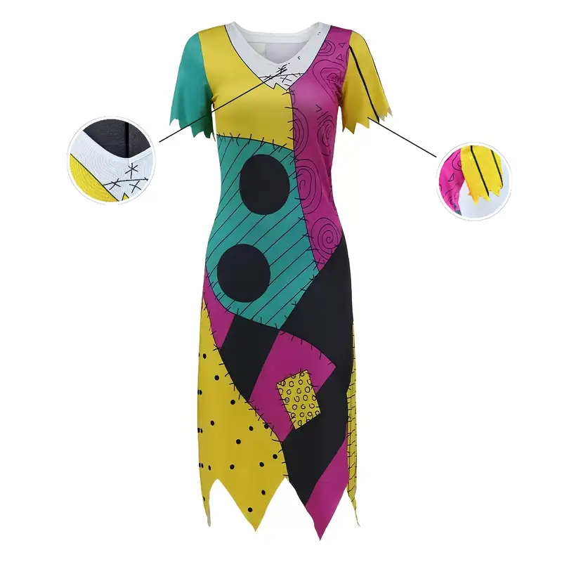 Disfraz Sally Mujer – El Extraño Mundo de Jack Vestido de Halloween