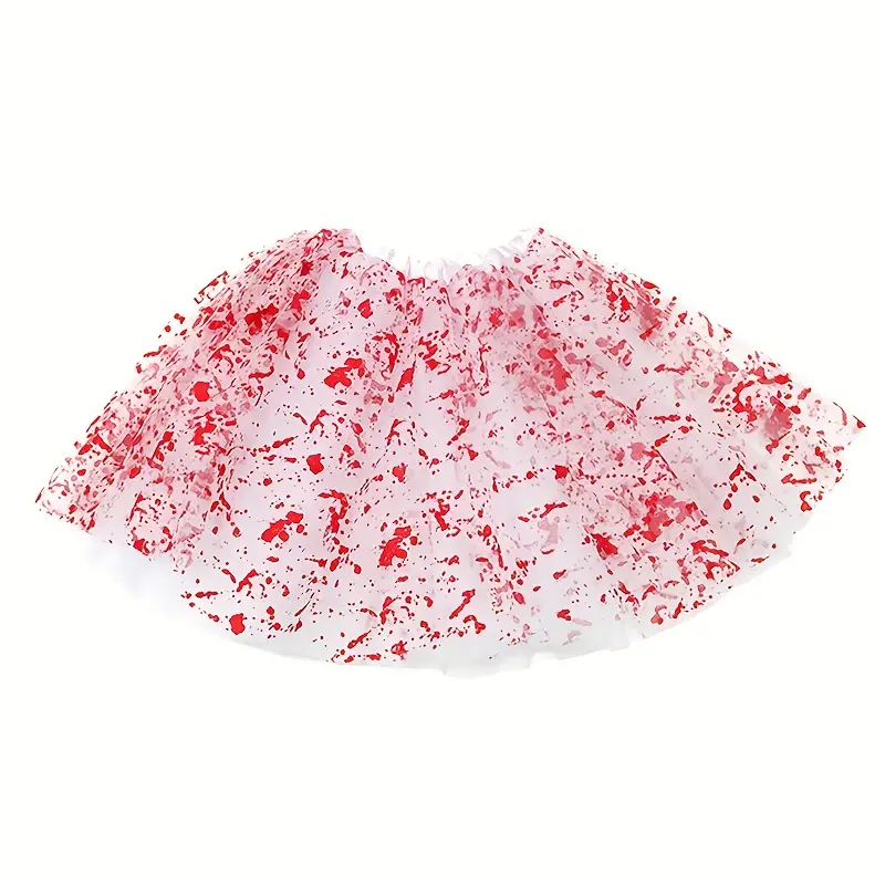 Disfraz Sangriento para Mujer – Set de 5 Piezas con Falda, Guantes y Medias Manchadas de Sangre 🩸 miniatura 3