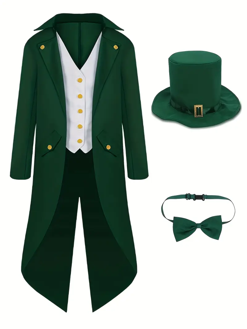 Disfraz Leprechaun Hombre – Traje Verde de San Patricio para Halloween