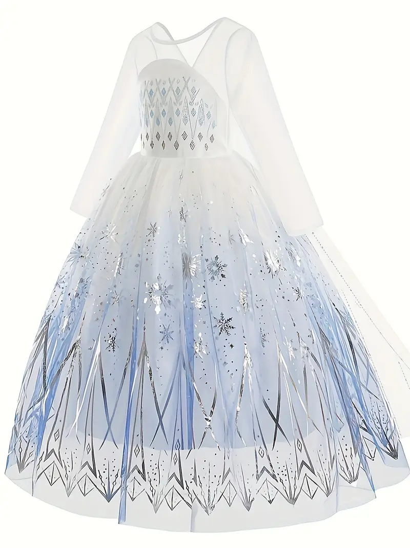Disfraz de Princesa Elsa Frozen para Niñas miniatura 2