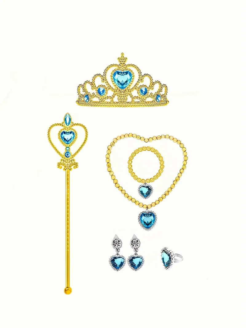Disfraz de Princesa Jazmín Azul para Niñas con Accesorios miniatura 3