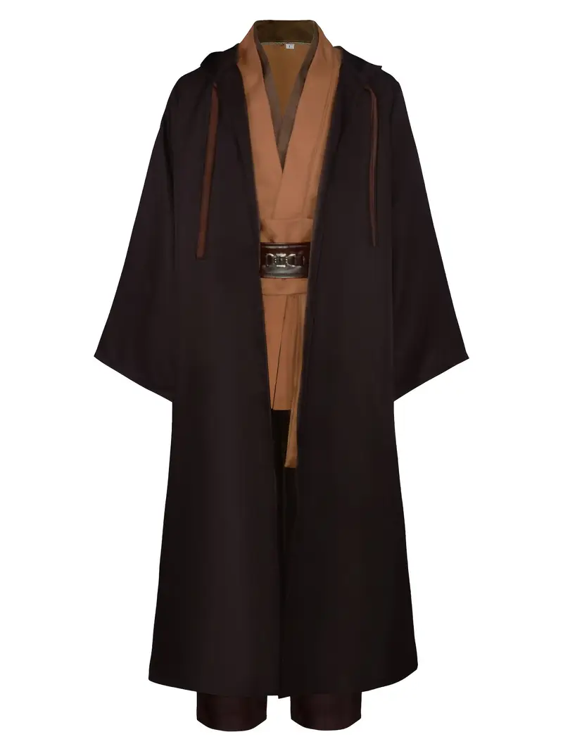 Disfraz Jedi Star Wars – Túnica con Capa y Cinturón para Adultos
