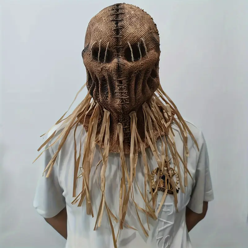 Máscara de Espantapájaros de Terror – Látex Realista con Detalles Macabros para Halloween y Cosplay miniatura 3
