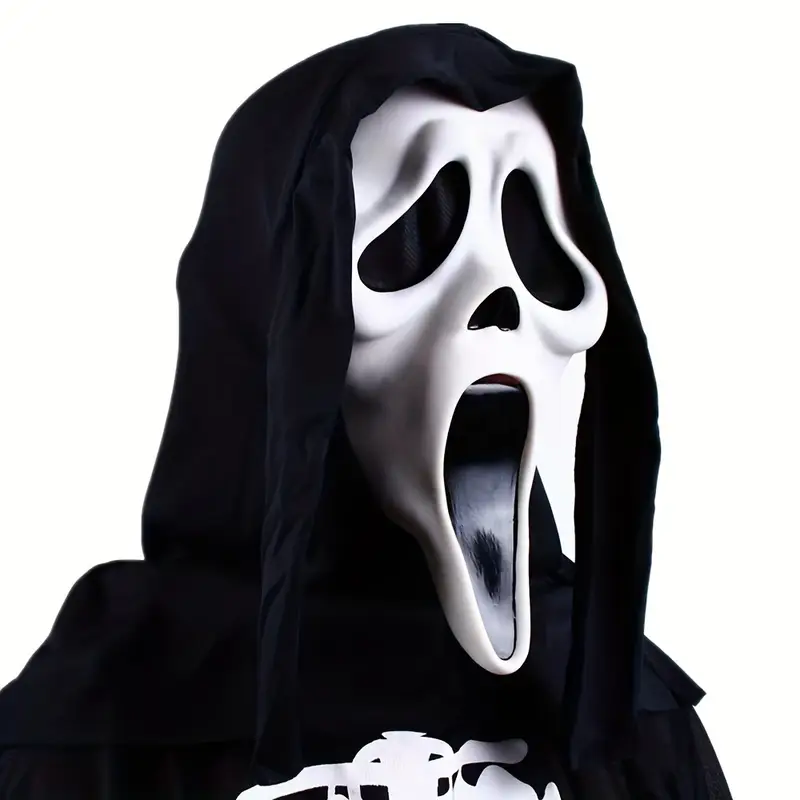 Disfraz Ghostface Scream – Máscara con Capucha Negra miniatura 2