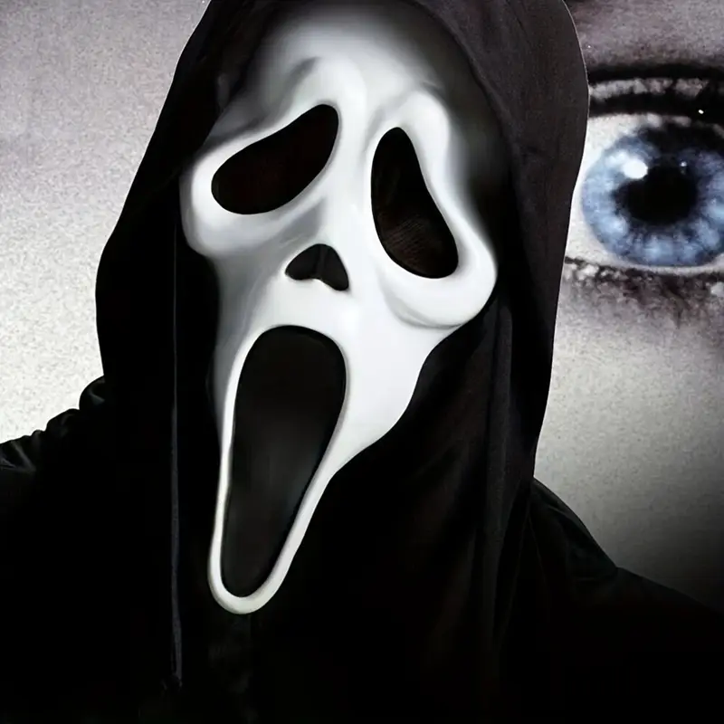Disfraz Ghostface Scream – Máscara con Capucha Negra miniatura 3