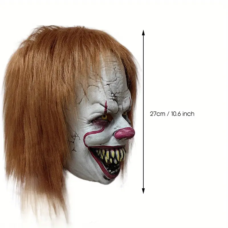 Máscara Pennywise Payaso Malvado – Látex Realista para Halloween miniatura 3