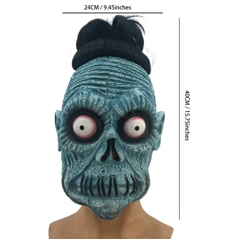 Máscara Realista de Payaso Aterrador para Halloween – Efecto Calva | La Cueva del Terror miniatura 3