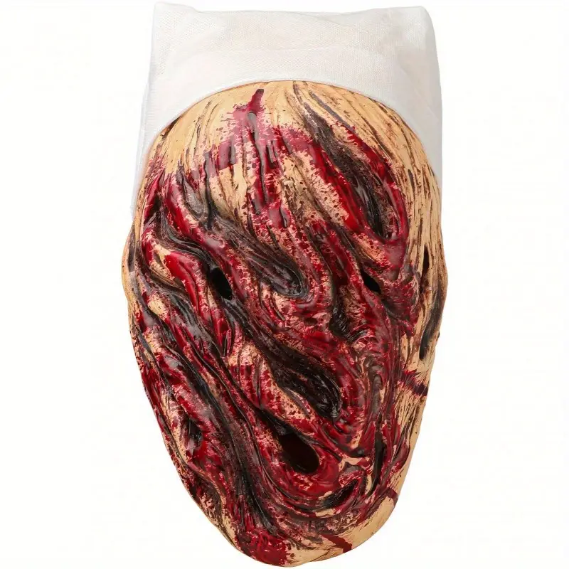 Máscara de Enfermera Silent Hill – Disfraz de Terror Realista con Sangre para Halloween y Cosplay miniatura 2