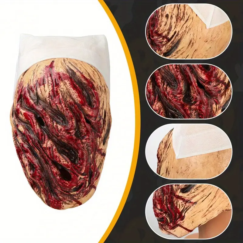 Máscara de Enfermera Silent Hill – Disfraz de Terror Realista con Sangre para Halloween y Cosplay miniatura 3
