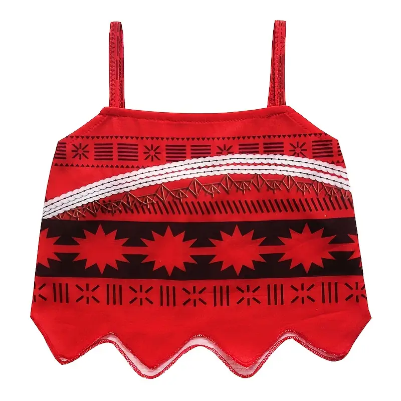 Disfraz de Moana para Niñas – Conjunto de Vestido y Cinturón miniatura 2