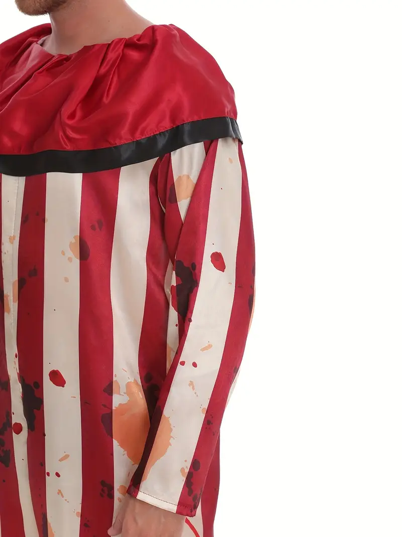 Disfraz de Payaso Sangriento para Hombre con Máscara | Halloween de Terror miniatura 3