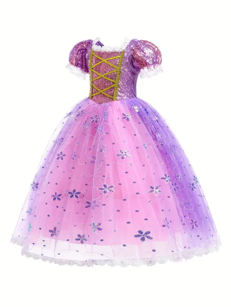 Disfraz de Princesa Rapunzel Lila para Niñas miniatura 2