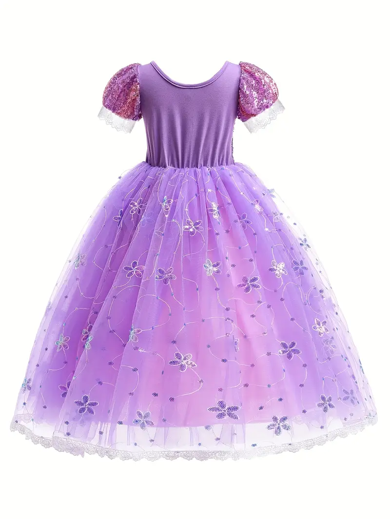 Disfraz de Princesa Rapunzel Lila para Niñas miniatura 3